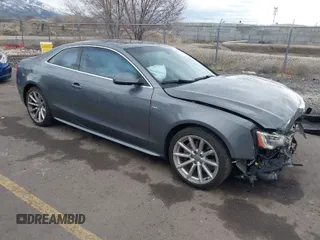 2016 Audi A5 Premium Plus with VIN WAUM2AFR1GA053119, listed as a IAAI auction lot 41724238 with 128,639 mi miles. Bid and sale history available at carsss.com. Image 1.