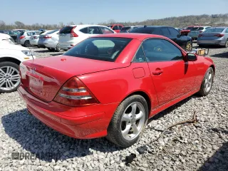 2002 Mercedes-Benz SLK-Class 3.2L with VIN WDBKK65F92F270653, listed as a Copart auction lot 51213975 with 29,772 mi miles and Salvage Title. Bid and sale history available at carsss.com. Image 3.