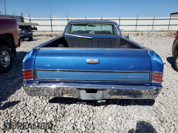 1967 Chevrolet El Camino z VIN 136807Z141910, wystawiony jako Copart lot #75923324 z przebiegiem 70 138 mil mil oraz Szkoda całkowita • Salvage title. Historia ofert i sprzedaży dostępna na DreamBid. Obrazek 6.