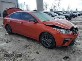 2020 Kia Forte GT-Line with VIN 3KPF34ADXLE207047, listed as a Copart auction lot 46917585 with 33,120 mi miles and Non Repairable. Bid and sale history available at carsss.com. Image 4.