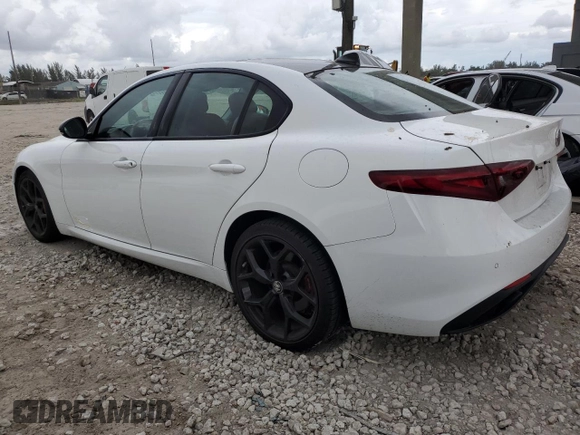 2019 Alfa Romeo Giulia Sport with VIN ZARFAMAN4K7612887, listed as a Copart auction lot 77937084 with 40,167 mi miles and Salvage Title. Bid and sale history available at carsss.com. Image 2.