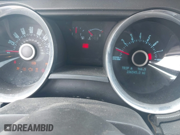 2013 Ford Mustang V6 with VIN 1ZVBP8EM7D5205089, listed as a IAAI auction lot 42418475 with 236,545 mi miles and . Bid and sale history available at DreamBid. Image 7.