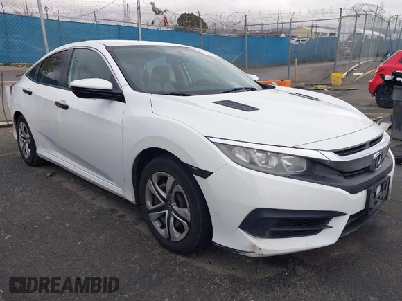 2016 Honda Civic Sedan LX with VIN 2HGFC2F54GH564676, listed as a IAAI auction lot 41784352 with 107,939 mi miles. Bid and sale history available at carsss.com. Image 1.