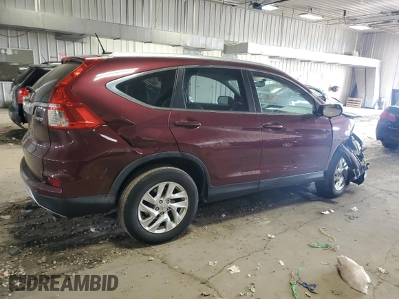 2015 Honda CR-V EX-L with VIN 5J6RM4H73FL089777, listed as a Copart auction lot 51011385 with 0 mi miles and Non Repairable. Bid and sale history available at carsss.com. Image 3.