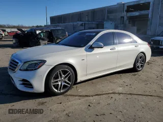2018 Mercedes-Benz S 560 with VIN WDDUG8DB0JA380210, listed as a Copart auction lot 42858285 with 111,984 mi miles and Salvage Title. Bid and sale history available at carsss.com. Image 1.
