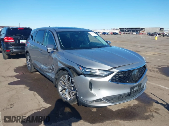 2022 Acura MDX Technology with VIN 5J8YE1H43NL039433, listed as a IAAI auction lot 41317333 with 24,532 mi miles and . Bid and sale history available at DreamBid. Image 1.
