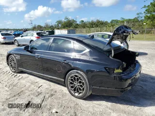 2021 Genesis G80 2.5T with VIN KMTGB4SC5MU046866, listed as a Copart auction lot 76997434 with 68,111 mi miles and Salvage Title. Bid and sale history available at carsss.com. Image 2.