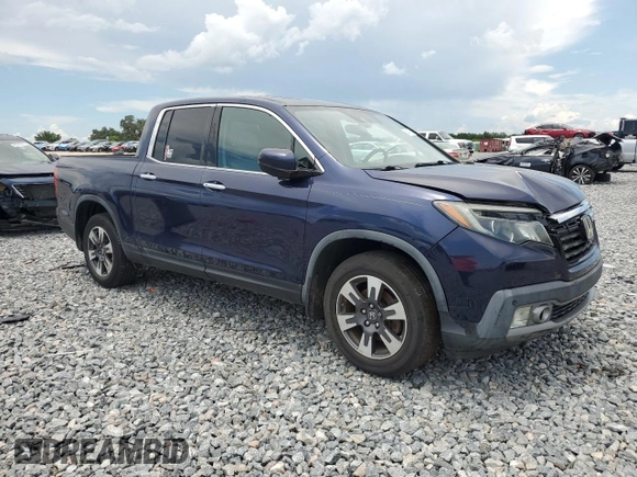 2019 Honda Ridgeline RTL-E with VIN 5FPYK3F76KB010613, listed as a Copart auction lot 60401125 with 90,492 mi miles and Salvage title. Bid and sale history available at DreamBid. Image 4.