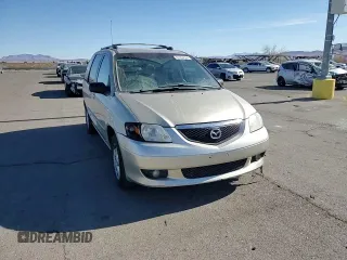 2002 Mazda MPV LX with VIN JM3LW28J020309014, listed as a Copart auction lot 81004584 with 249,161 mi miles and Salvage title. Bid and sale history available at DreamBid. Image 12.