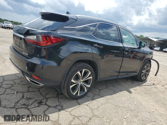 2020 Lexus RX 350 with VIN 2T2HZMDA8LC216493, listed as a Copart auction lot 61396315 with 43,650 mi miles and Salvage title. Bid and sale history available at DreamBid. Image 3.