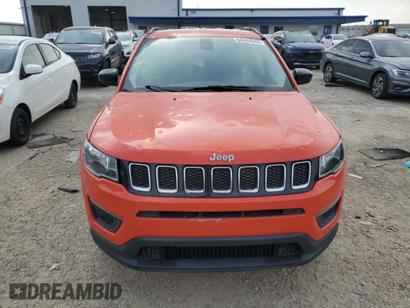 2017 Jeep Compass Sport with VIN 3C4NJCAB9HT669130, listed as a Copart auction lot 54504545 with 153,527 mi miles and Non Repairable. Bid and sale history available at carsss.com. Image 5.