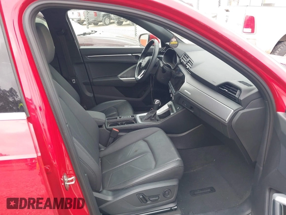 2023 Audi Q3 S line Premium with VIN WA1DECF3XP1068746, listed as a IAAI auction lot 41807775 with 38,993 mi miles and . Bid and sale history available at DreamBid. Image 5.