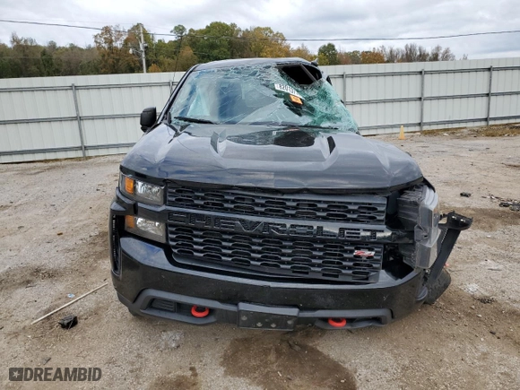 2019 Chevrolet Silverado 1500 Custom Trail Boss with VIN 3GCPYCEF3KG291520, listed as a Copart auction lot 82013774 with 0 mi miles and Salvage Title. Bid and sale history available at carsss.com. Image 5.