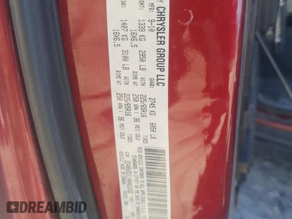 2010 Dodge Grand Caravan Hero with VIN 2D4RN3D11AR462932, listed as a Copart auction lot 50396755 with 166,936 mi miles and Salvage Title. Bid and sale history available at DreamBid. Image 13.