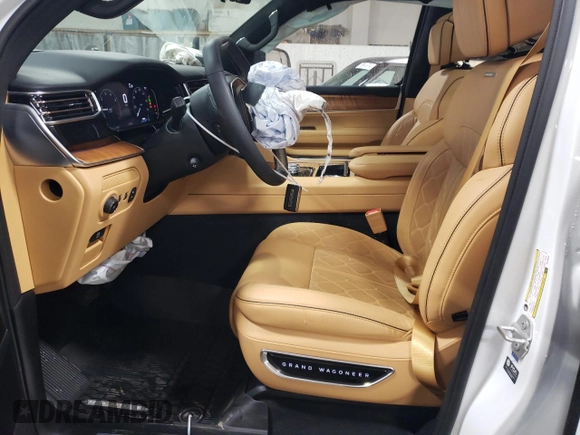 2024 Jeep Grand Wagoneer Series III with VIN 1C4SJVGP6RS108663, listed as a Copart auction lot 77078524 with 2,124 mi miles and Salvage title. Bid and sale history available at DreamBid. Image 7.