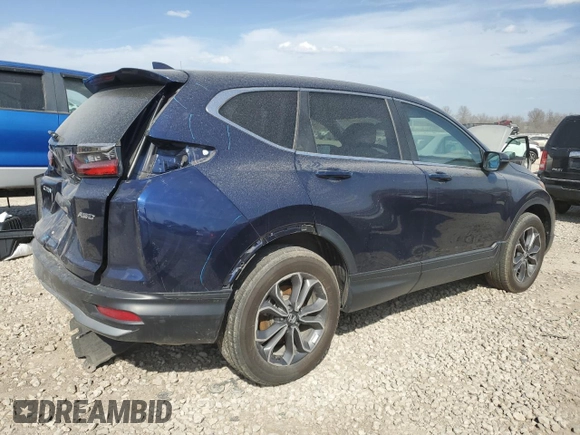 2020 Honda CR-V EX with VIN 5J6RW2H53LL015364, listed as a Copart auction lot 49059225 with 74,947 mi miles and Salvage Title. Bid and sale history available at carsss.com. Image 3.