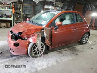 2013 FIAT 500 Pop z VIN 3C3CFFAR8DT575357, wystawiony jako Copart lot #59577335 z przebiegiem 128 226 mil mil oraz Szkoda całkowita • Salvage title. Historia ofert i sprzedaży dostępna na DreamBid. Obrazek 1.