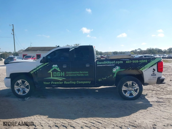 2018 Chevrolet Silverado 1500 Custom with VIN 1GCRCPEC6JZ199689, listed as a IAAI auction lot 41444651 with 136,998 mi miles. Bid and sale history available at carsss.com. Image 14.