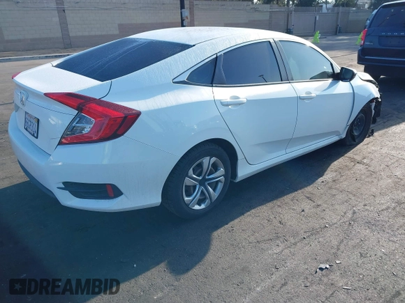 2018 Honda Civic LX with VIN 2HGFC2F56JH502770, listed as a IAAI auction lot 42117291 with 60,651 mi miles and . Bid and sale history available at DreamBid. Image 4.