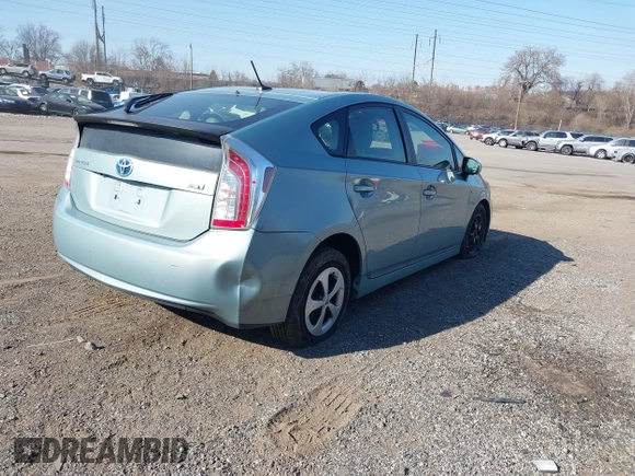 2014 Toyota Prius Four with VIN JTDKN3DU2E1810157, listed as a IAAI auction lot 41758881 with 117,414 mi miles. Bid and sale history available at carsss.com. Image 4.