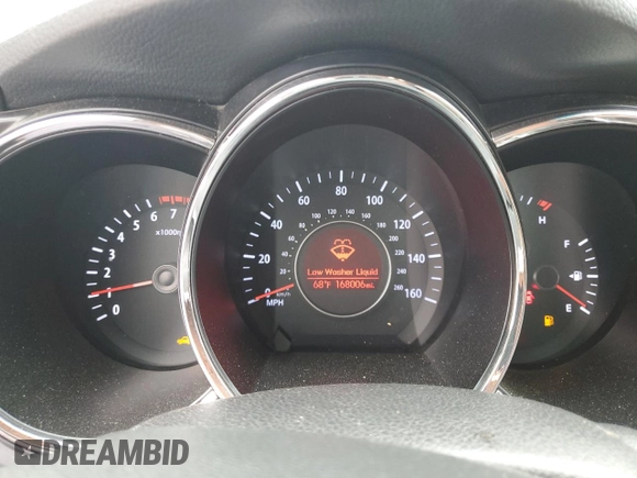 2013 Kia Optima EX with VIN 5XXGN4A78DG107255, listed as a Copart auction lot 61015475 with 168,006 mi miles and Salvage title. Bid and sale history available at DreamBid. Image 9.