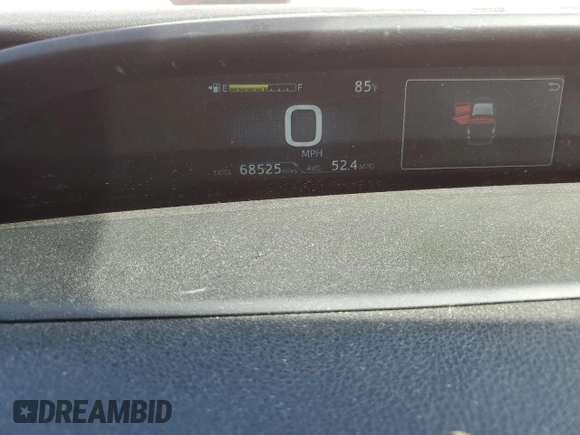2021 Toyota Prius LE z VIN JTDKAMFP2M3182323, wystawiony jako Copart lot #54396715 z przebiegiem 68 525 mil mil oraz Szkoda całkowita • Salvage title. Historia ofert i sprzedaży dostępna na DreamBid. Obrazek 9.