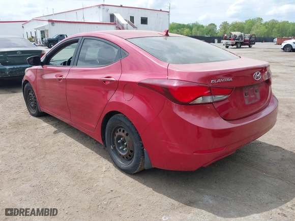 2016 Hyundai Elantra Value Edition with VIN KMHDH4AE5GU517580, listed as a IAAI auction lot 42123514 with 249,927 mi miles. Bid and sale history available at carsss.com. Image 3.