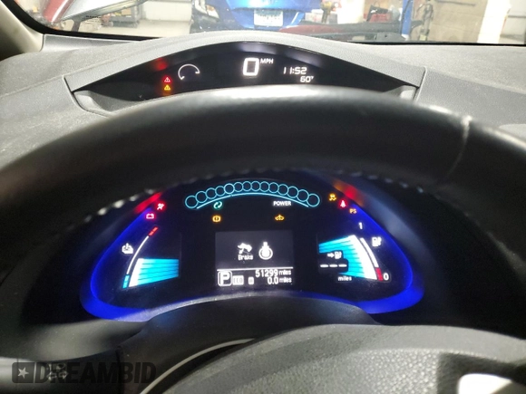 2016 Nissan LEAF S с VIN 1N4BZ0CP1GC305528, выставлен на аукционе Copart как лот 58667635 с пробегом 51 299 миль миль и Чистый • Clean title. История ставок и продаж доступна на DreamBid. Изображение 9.
