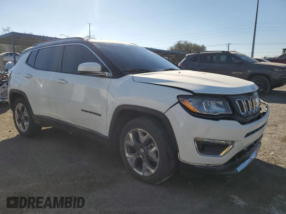 2021 Jeep Compass Limited with VIN 3C4NJCCB5MT545637, listed as a Copart auction lot 43044455 with 108,378 mi miles and Salvage title. Bid and sale history available at DreamBid. Image 4.