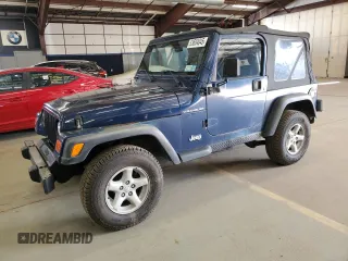 2002 Jeep Wrangler SE with VIN 1J4FA29PX2P749203, listed as a Copart auction lot 53604045 with 152,410 mi miles and Clean Title. Bid and sale history available at carsss.com. Image 1.