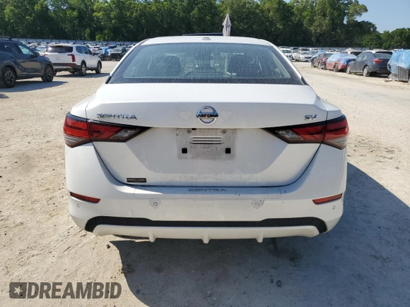 2020 Nissan Sentra SV with VIN 3N1AB8CV4LY215043, listed as a Copart auction lot 52383915 with 85,770 mi miles and Non Repairable. Bid and sale history available at carsss.com. Image 6.