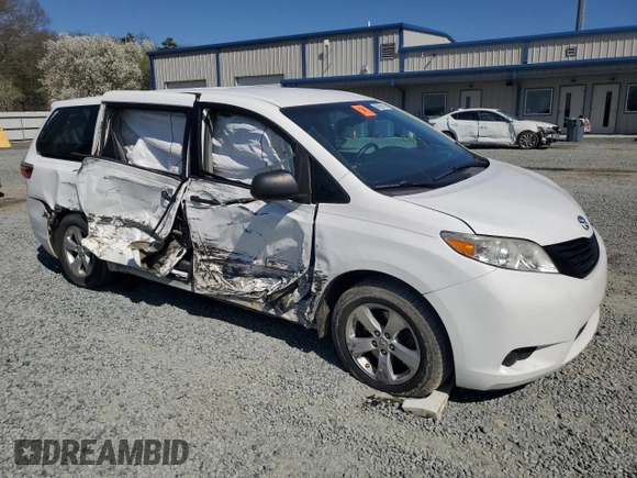 2017 Toyota Sienna L with VIN 5TDZZ3DC4HS779589, listed as a Copart auction lot 48860415 with 128,566 mi miles and Salvage Title. Bid and sale history available at DreamBid. Image 4.