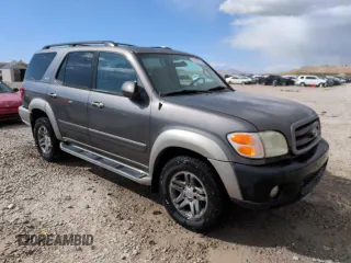 2003 Toyota Sequoia SR5 with VIN 5TDZT34A33S155761, listed as a Copart auction lot 52153775 with 170,157 mi miles and Salvage Title. Bid and sale history available at carsss.com. Image 4.