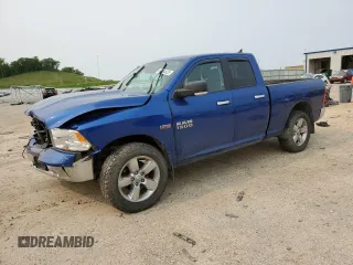 2018 Ram 1500 Big Horn with VIN 1C6RR7GT8JS110586, listed as a Copart auction lot 58764825 with 124,596 mi miles and Salvage title. Bid and sale history available at DreamBid. Image 1.