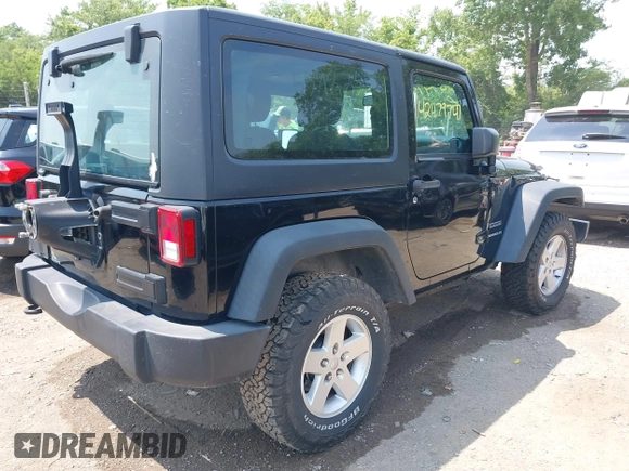 2017 Jeep Wrangler Sport with VIN 1C4AJWAG8HL559225, listed as a IAAI auction lot 42479741 with 129,933 mi miles and . Bid and sale history available at DreamBid. Image 4.