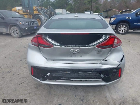 2019 Hyundai Ioniq Hybrid Blue with VIN KMHC65LC3KU118095, listed as a IAAI auction lot 41717628 with 101,787 mi miles. Bid and sale history available at carsss.com. Image 16.