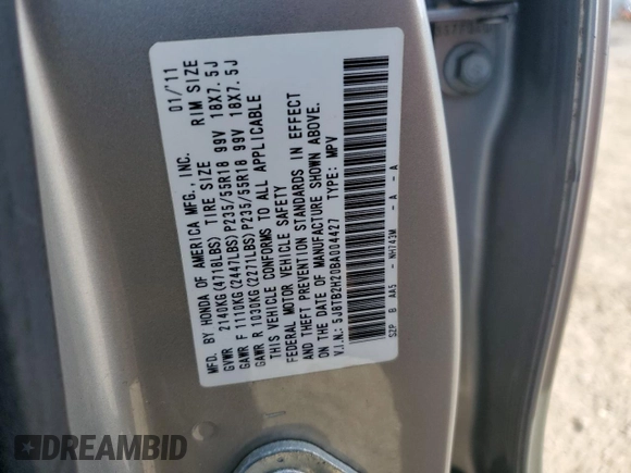 2011 Acura RDX with VIN 5J8TB2H20BA004427, listed as a Copart auction lot 49056255 with 158,286 mi miles and Clean Title. Bid and sale history available at carsss.com. Image 14.