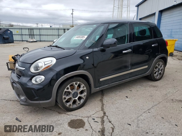 2016 FIAT 500L Trekking with VIN ZFBCFADHXGZ037485, listed as a Copart auction lot 54083385 with 95,678 mi miles and Clean Title. Bid and sale history available at carsss.com. Image 1.