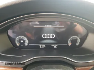 2023 Audi A5 Sportback Premium Plus with VIN WAUCBCF54PA048694, listed as a Copart auction lot 66072354 with 26,226 mi miles and Salvage Title. Bid and sale history available at carsss.com. Image 9.