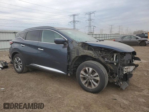 2015 Nissan Murano SV z VIN 5N1AZ2MH1FN284171, wystawiony jako Copart lot #52726995 z przebiegiem 50 567 mil mil oraz Szkoda całkowita • Salvage title. Historia ofert i sprzedaży dostępna na DreamBid. Obrazek 4.