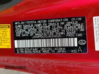 2018 Lexus LC 500h с VIN JTHHP5AY0JA004625, выставлен на аукционе Copart как лот 63081874 с пробегом 18 963 миль миль и Списание • Salvage title. История ставок и продаж доступна на DreamBid. Изображение 14.