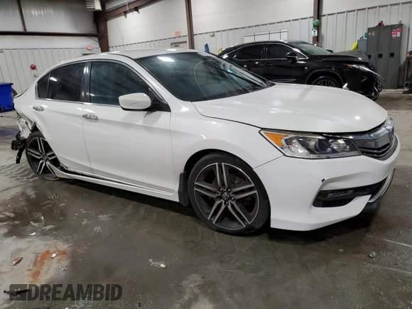 2017 Honda Accord Sedan Sport with VIN 1HGCR2F51HA227948, listed as a Copart auction lot 83462484 with 112,247 mi miles and Salvage Title. Bid and sale history available at carsss.com. Image 4.