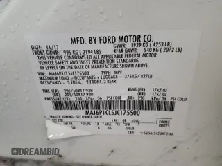 2018 Ford EcoSport SES with VIN MAJ6P1CL5JC175500, listed as a Copart auction lot 51215115 with Not Provided miles and Salvage Title. Bid and sale history available at DreamBid. Image 14.