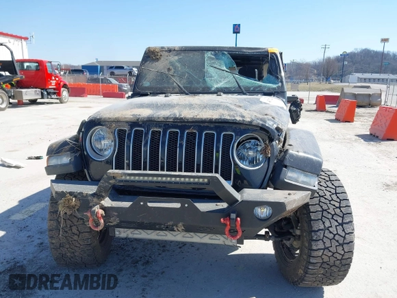 2019 Jeep Wrangler Unlimited Sahara with VIN 1C4HJXEG5KW518202, listed as a IAAI auction lot 41762229 with 91,995 mi miles and . Bid and sale history available at DreamBid. Image 6.