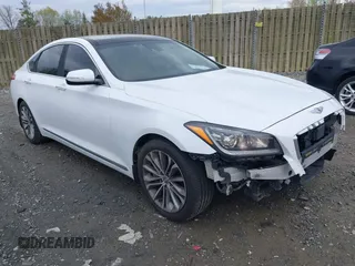 2015 Hyundai Genesis 3.8L with VIN KMHGN4JEXFU078879, listed as a IAAI auction lot 42023183 with 178,075 mi miles. Bid and sale history available at carsss.com. Image 1.