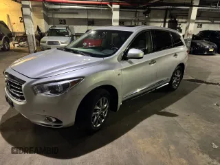2014 Infiniti QX60 with VIN 5N1AL0MM0EC535839, listed as a Copart auction lot 51951585 with 121,619 mi miles and Salvage title. Bid and sale history available at DreamBid. Image 2.