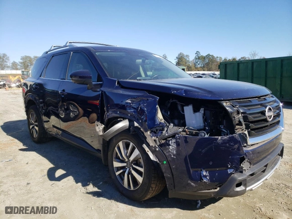 2022 Nissan Pathfinder SL with VIN 5N1DR3CA5NC253653, listed as a Copart auction lot 80427194 with 43,569 mi miles and Salvage Title. Bid and sale history available at carsss.com. Image 4.