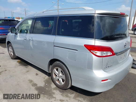 2016 Nissan Quest SL with VIN JN8AE2KP9G9155765, listed as a IAAI auction lot 41884338 with 138,390 mi miles. Bid and sale history available at carsss.com. Image 3.