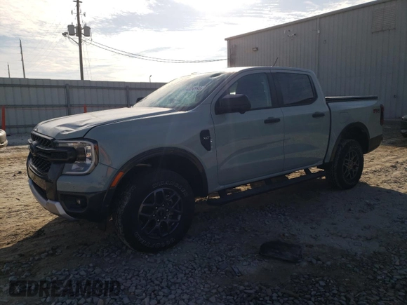 2024 Ford Ranger XLT with VIN 1FTER4HH0RLE09110, listed as a Copart auction lot 42250995 with 11,956 mi miles and Salvage Title. Bid and sale history available at carsss.com. Image 1.