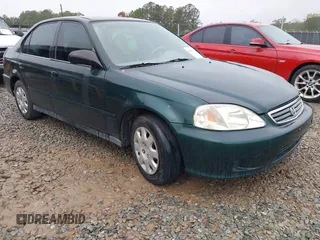 2000 Honda Civic VP with VIN 2HGEJ6615YH603265, listed as a IAAI auction lot 40861514 with 186,694 mi miles. Bid and sale history available at carsss.com. Image 1.
